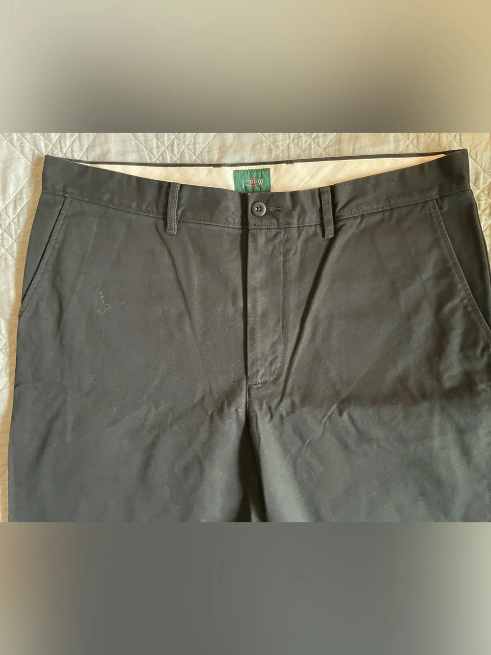 J. CREW Classic chino pant in Black Size 36/32 NWT $98 BE611